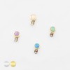 SYNTHETIC OPAL TOP DERMAL SET 316L SURGICAL STEEL